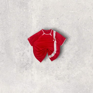 Offizielles rotes Fussballtrikot der Schweizer Fussballnationalmannschaft
