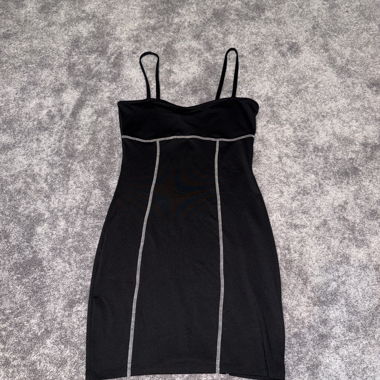 Black Dress with Straps