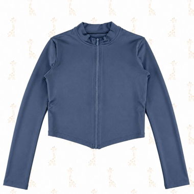 Fern Fitness Zip up Jacket in Grau Gr S