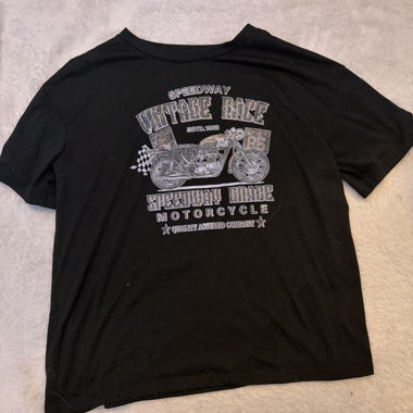 Schwarzes Motorrad T-Shirt