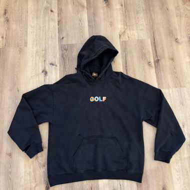 Felpa con cappuccio Golf taglia L nera