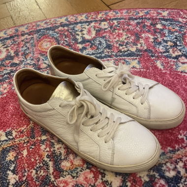 Baskets en cuir blanches