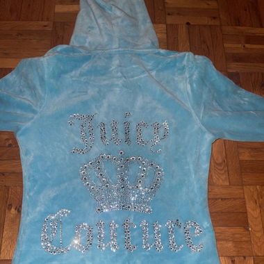 JUICY CROPJACKET BABYBLUE