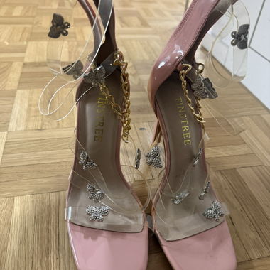 Pink Transparent High Heels