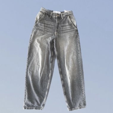 Baggy jeans bershka grau