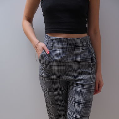 karierte stoffhose