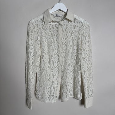 Blouse en dentelle blanche Scapa