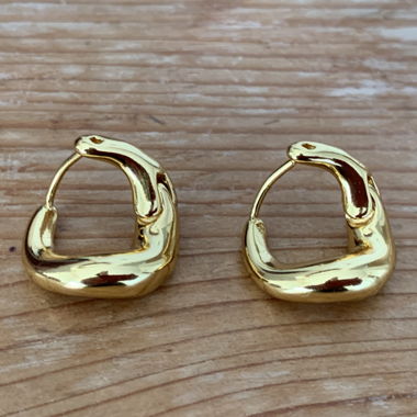 Organic Round Earrings