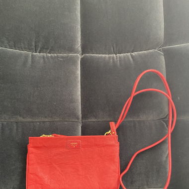 Red Vintage Fossil Bag