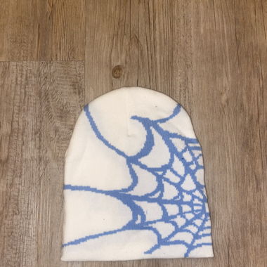 white spiderweb cap🩵