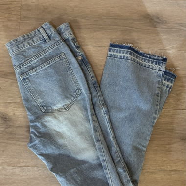 jeans flare bleu
