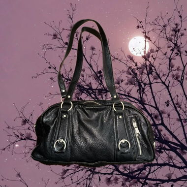Handbag Black Bowling Bag