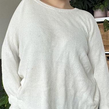 white sweater 