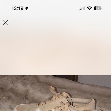 Vans beige velours