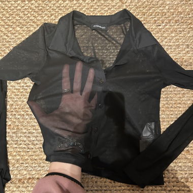 Black Sheer Blouse