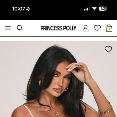 Cream sculpt top princess polly 