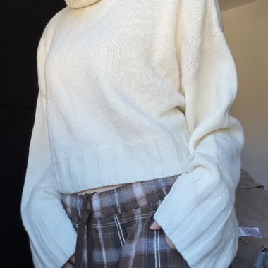 White Turtleneck Sweater