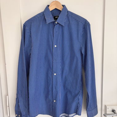 Camicia H&M a righe blu Taglia M