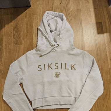 Crop Pull Siksilk blanc XS/34