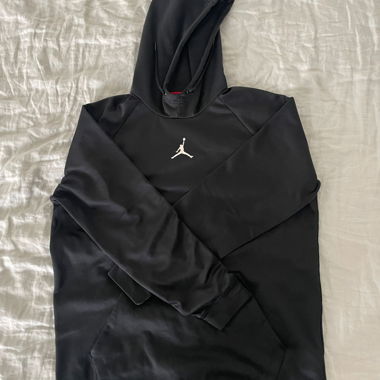 Jordan black hooded sweatshirt XL