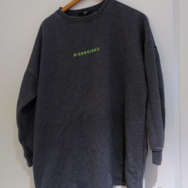 Maglione oversize grigio Missguided