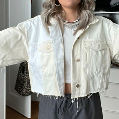 Cropped Jeansjacke gr L