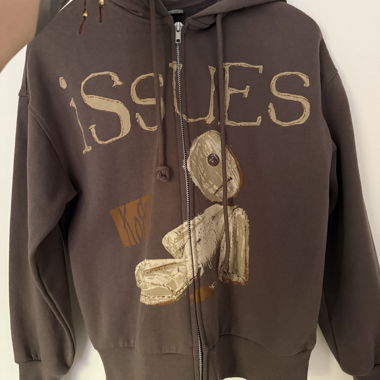 Felpa con cappuccio e zip KORN Issues