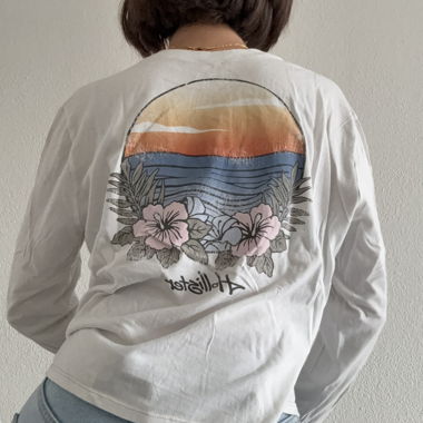Hollister cropped longsleeve 