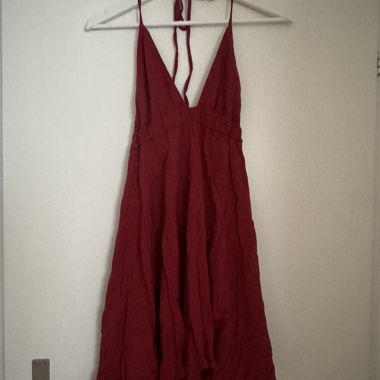 Rotes Melville Trägerkleid One Size