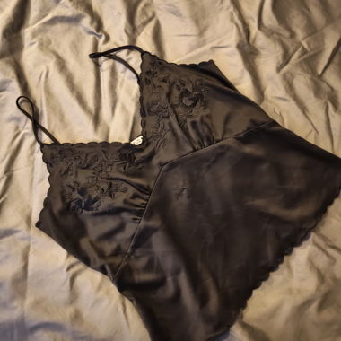 Black Satin Top