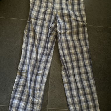 Checked pajama trousers