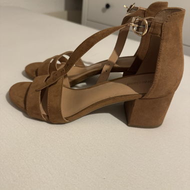 Brown Strappy Sandals Size 38