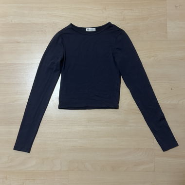 Dark blue long-sleeve shirt