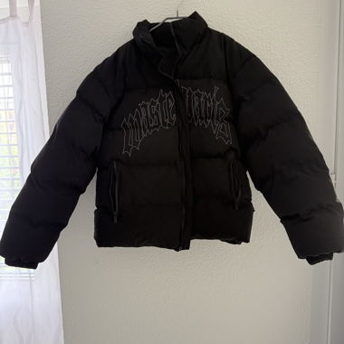 Doudoune noire oversize