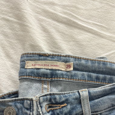 Levi's 721 high rise skinny - light blue