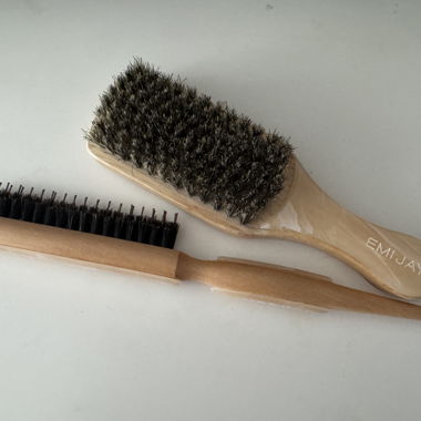 Duo brosse à cheveux EMI JAY en poils de sanglier