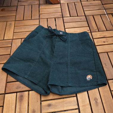 Coal Green Cord Shorts