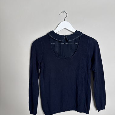 Naf Naf navy knit top