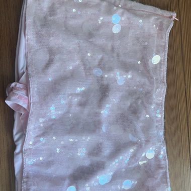 Mini-jupe rose à paillettes