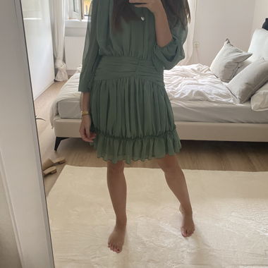 Robe en mousseline verte - Vera&Lucy