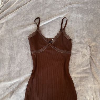 robe de soirée brune