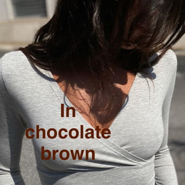 Longsleeve V-Neck Crop Top
