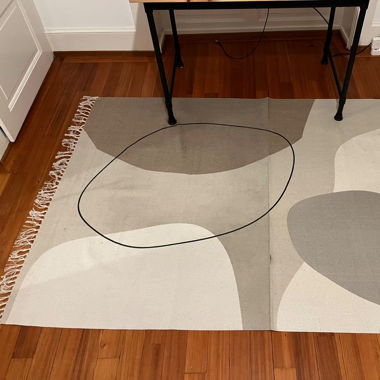 Large carpet beige
