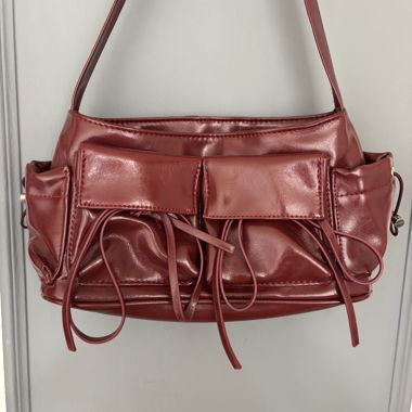 Sac bandoulière bordeaux