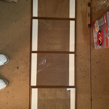 Gerahmtes 4-teiliges Wandbild
