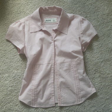 Hollister Pink Button Shirt