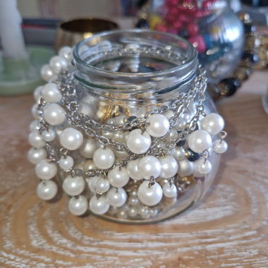 Mystery jewelry jar - pearls