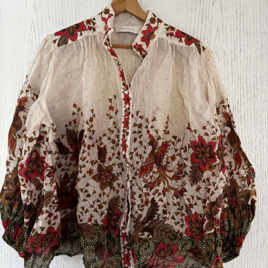 Camicia/blusa in ramie Zimmermann con stampa floreale