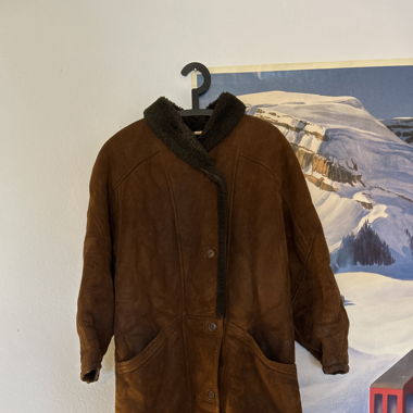 Echtleder Mantel Vintage gefütter