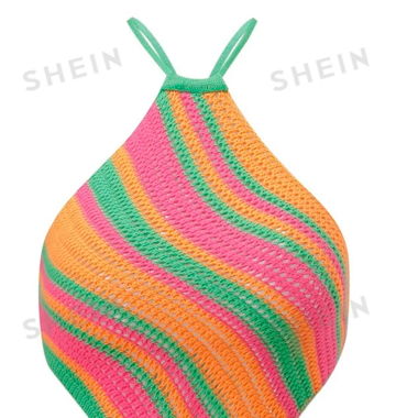 crop top en maille dos nus 
